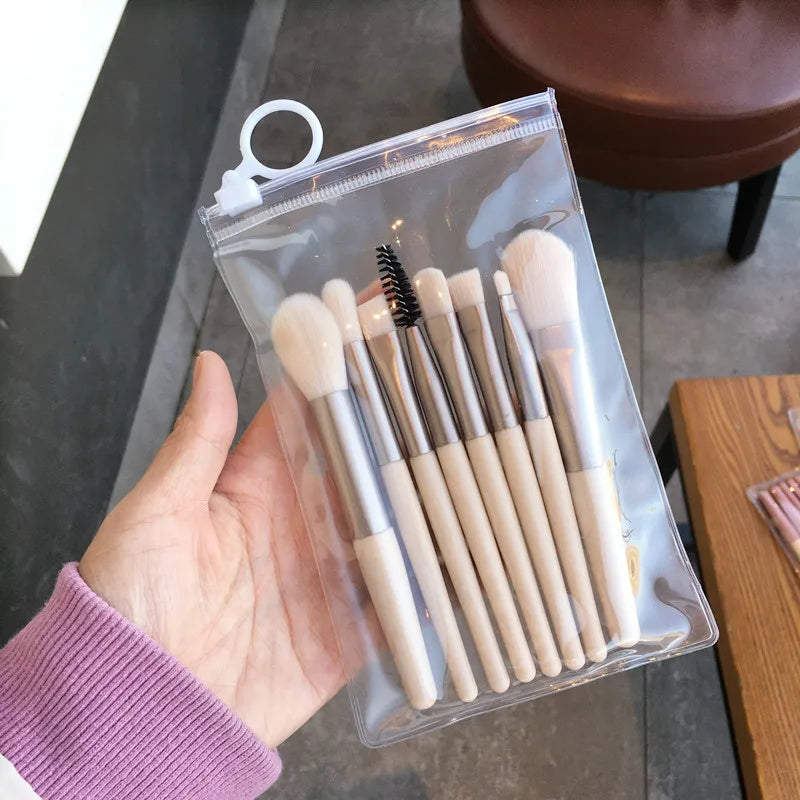 Makeup Brush Complete Set of Small 8 Beauty Tools