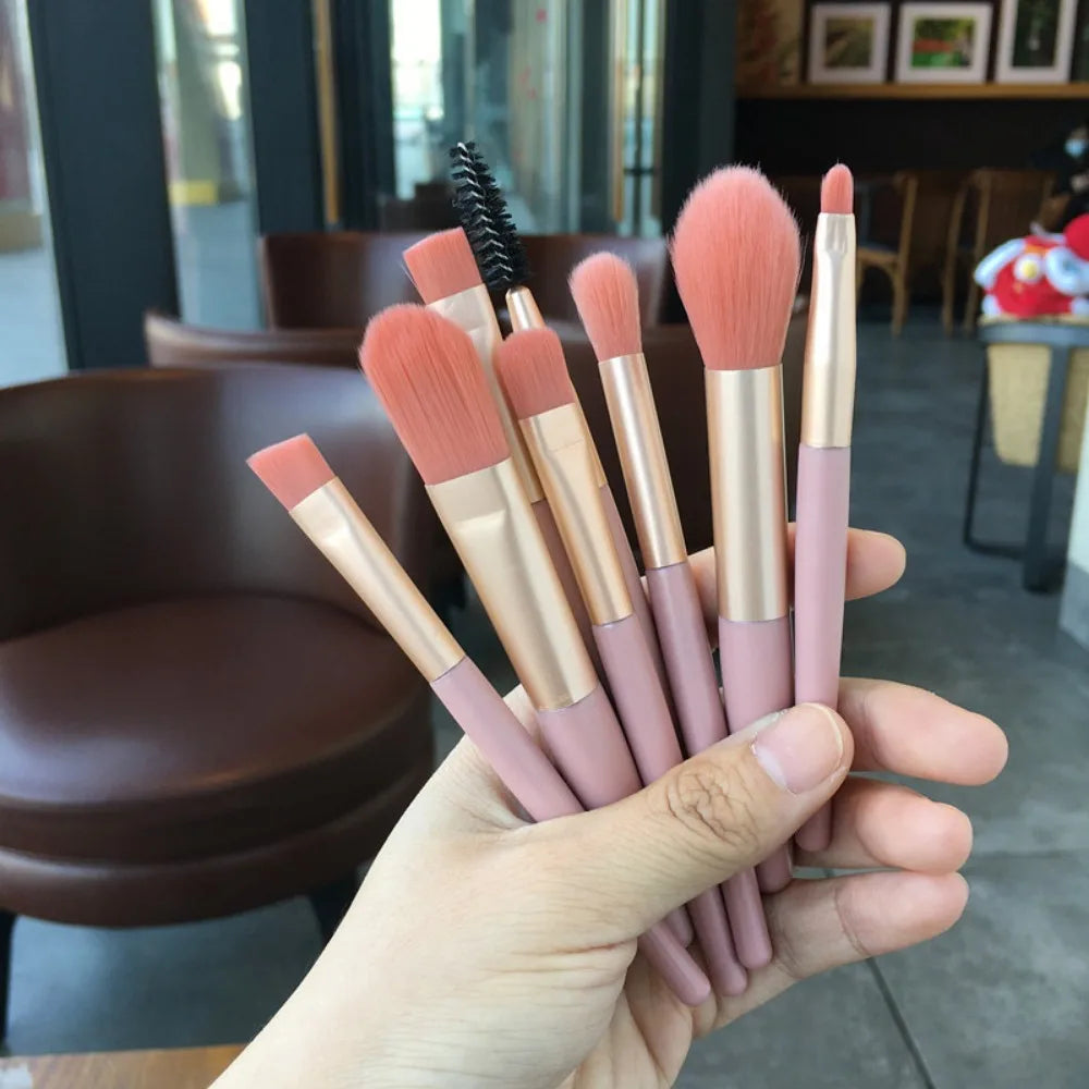 Makeup Brush Complete Set of Small 8 Beauty Tools